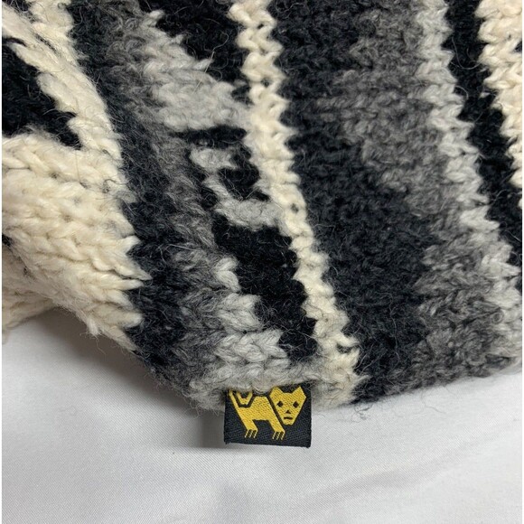 Peruvian Trading Co Alpaca Cardigan Sweater Size L (est) Made In Peru Chunky Kn - Picture 7 of 7